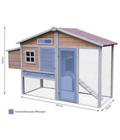 KERBL Hühnerstall Bonny, Ca. B181/H118/T65 Cm 10 KERBL Hühnerstall Bonny, Ca. B181/H118/T65 Cm -Garten im Freien 4388112 WE BG 001 Kerbl HuehnerstallBonnyMetall