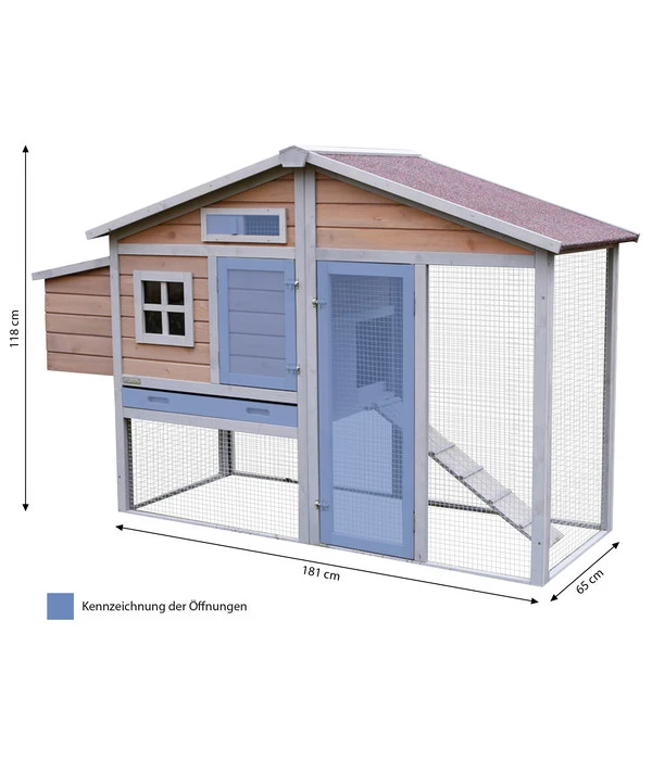 KERBL Hühnerstall Bonny, Ca. B181/H118/T65 Cm 6 KERBL Hühnerstall Bonny, Ca. B181/H118/T65 Cm – Bild 4