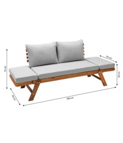 Dehner Holz-Sofa Macao -Garten im Freien 4407383 WE BG 001 SofaMacaoNEU