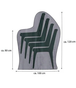 Dehner Abdeckhaube XL Für Stühle, 70x120x100 Cm, Grau -Garten im Freien 4411013 WE BG 001 ADHFUERSTUEHLEXL