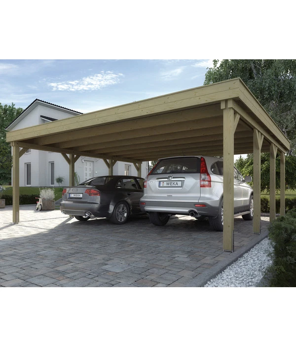 Weka Doppelcarport 609 3 Weka Doppelcarport 609