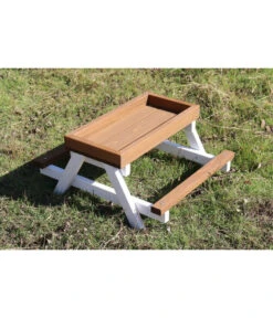 Dehner Picknicktisch, Braun/weiß, Ca. B46/H22/T40 Cm 6 Dehner Picknicktisch, Braun/weiß, Ca. B46/H22/T40 Cm -Garten im Freien 4477964 WE MO 001 DehnerPicknicktischKleintiere