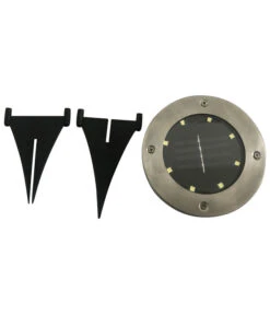 Dehner Solar-Bodenleuchte Skiva, Ca. Ø12/H13 Cm -Garten im Freien 4494795 WE FS 003 DehnerSolarBodenleuchteSkiva