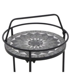 Siena Garden Mosaikbeistelltisch Como, Ca. Ø41/H74 Cm -Garten im Freien 4498788 WE DE 001 BeistelltischComo42cm
