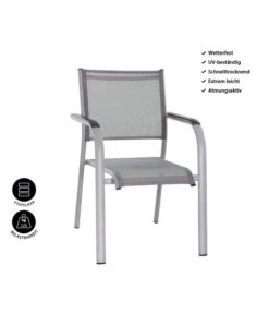 Dehner Balkon-Stapelstuhl Dallas -Garten im Freien 5302070 WE IG 001 DehnerBalkon StapelstuhlDallas