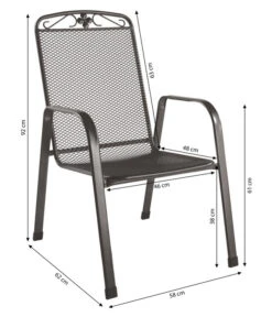 MWH Metall-Gartensessel Savoy -Garten im Freien 5312046 WE BG 001 MwhMetallGartensesselSavoyStapelsesselSavoy2