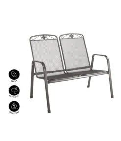 MWH Metall-Bank Savoy, 2-Sitzer 10 MWH Metall-Bank Savoy, 2-Sitzer -Garten im Freien 5312871 WE IG 001 MetallBankSavoy2Sitzer