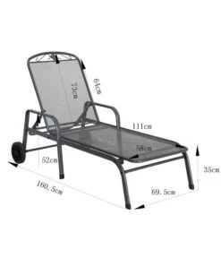 MWH Gartenliege Savoy, Ca. B81/H52/T187 Cm -Garten im Freien 5312897 WE BG 001 MWHLiegeSavoy