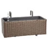Dehner Kunststoff-Balkonkasten Florenz, Braun 2 Dehner Kunststoff-Balkonkasten Florenz, Braun -Garten im Freien 5337845 BildFS 001 PolyrattanBlumenkastenFlorenzKastenFlorenz50X19x20cm