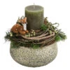 Adventsgesteck Ebony, Ca. Ø20/H21 Cm -Garten im Freien 6424634 WE FS 001 SchaleEbony18cmAdvent2022