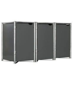 Hide Mülltonnenbox 240 L Aluminium, Ca. B209,1/H115,2/T80,7 Cm