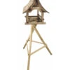 Dehner Natura Futterhaus Pagode, Geflammt, Inkl. Ständer, Ca. B75/H142/T65 Cm -Garten im Freien 6611222 WE FS 001 NVHPagodeStaenderGeflammt