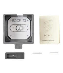 Ecopots Kunststoff-Kasten Manhattan Mit Wassersystem, Grau -Garten im Freien 6614895 WE DE 002 EcopotsKunststoffTopfManhattanWallSmitWassersystemquadratischgrau