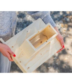 Dehner Natura Futterhaus Rofan, Geflammt, Inkl. Ständer, Ca. B84,3/H129,7/T84,3 Cm -Garten im Freien 6622872 6622898 6622906 6622922 WE MO 006 NVHRofanKarwendel 1