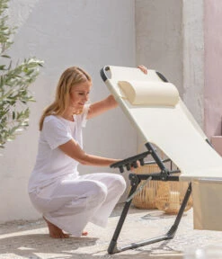 Dehner Gartenliege Mallorca, Ca. B71/H106/T227 Cm -Garten im Freien 6635163 WE DE 007 LiegeMallorcaVanilla