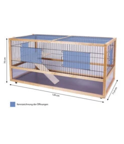Skyline Nagerkäfig Hoppelgarden 120, Ca. B120/H70/T71,4 Cm -Garten im Freien 6649990 WE BG 001 SkyNHHoppelgarden120