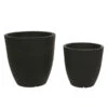 Farmet Kunststoff-Topf-Set Orione Alto, Rund, Anthrazit, 2-teilig -Garten im Freien 6657266 WE FS 001 FarmetNewOrioneTopfset