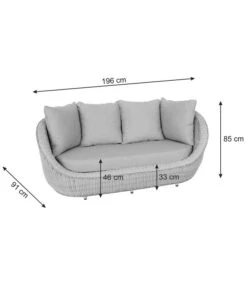 Dehner Lounge Bari, 2-teilig 18 Dehner Lounge Bari, 2-teilig -Garten im Freien 6657381 WE BG 001 DehnerLoungeBari