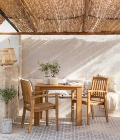 Dehner Teaktisch Havanna, Ca. B90/H75/T90 Cm -Garten im Freien 6657415 WE MO 001 GruppeHavanna