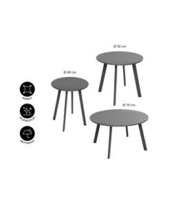 Dehner Kaffeetisch Lian -Garten im Freien 6666705 6666713 6666721 WE IG 001 DehnerKaffetischLian