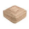 Dehner Pouf Lotta, Ca B50/H20/T50 Cm -Garten im Freien 6667869 WE FS 001 PoufLottaJute50x50cm