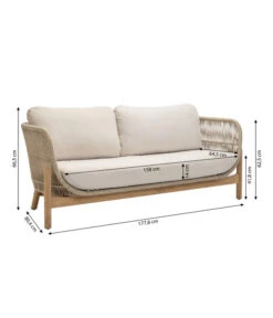 Dehner Sofa Portofino, 2-Sitzer -Garten im Freien 6667901 WE BG 001 DehnerSofaPortofino