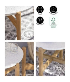 Dehner Tisch Portofino, Ca. Ø80/H37,8 Cm -Garten im Freien 6670699 WE IG 001 DehnerTischPortofino