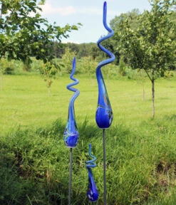 MP Glaszauber Glas-Spirale, Ca. Ø12/H55 Cm -Garten im Freien 6693741 WE MO 001 PolczerGlasSpirale