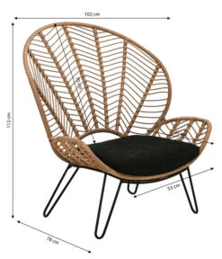 Dehner Geflechtsessel Venezia -Garten im Freien 6701650 WE BG 001 GeflechtsesselVenezia