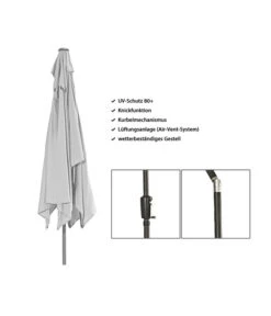 Dehner Sonnenschirm Samos, Rechteckig, Ca. B300/T200 Cm 14 Dehner Sonnenschirm Samos, Rechteckig, Ca. B300/T200 Cm -Garten im Freien 6703003 WE IG 001 DehnerSonnenschirmSamos