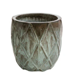 Dehner Keramik-Topf Rombus