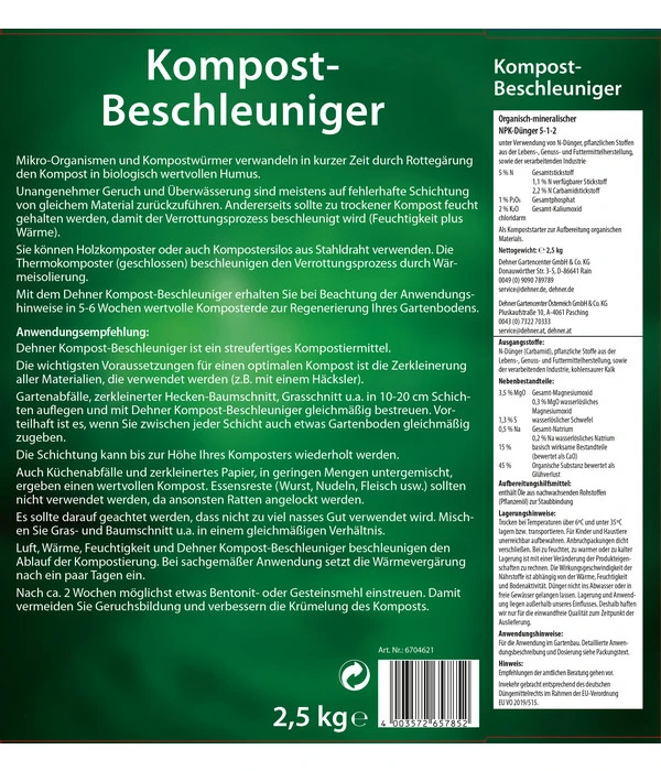 Dehner Kompost-Beschleuniger, 2,5 Kg 4 Dehner Kompost-Beschleuniger, 2,5 Kg – Bild 2