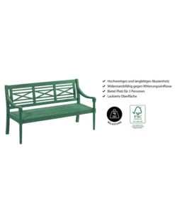 Dehner Gartenbank Emma, 3-Sitzer -Garten im Freien 6708473 WE IG 001 BankEmma3er