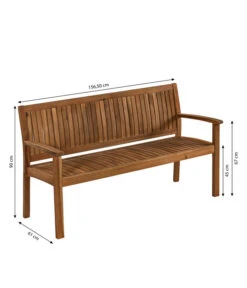 Dehner Gartenbank Valetta -Garten im Freien 6708614 WE BG 001 BankValetta3er