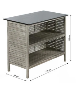 Dehner Bartisch Southampton, Ca. B115/H105/T65 Cm -Garten im Freien 6713390 WE BG 001 BarSouthamptonGrauNEU