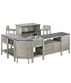 Dehner Doppelschrank Southampton, Ca. B100/H90/T50 Cm -Garten im Freien 6713390 WE FS 002 KuecheSouthampton 2