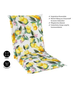 Dehner Niederlehnerpolster Menton, Ca. B105/H6/T50 Cm 6 Dehner Niederlehnerpolster Menton, Ca. B105/H6/T50 Cm -Garten im Freien 6726111 WE IG 001 HochlehnerPolsterMenton