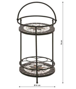 Dehner Mosaikbeistelltisch Diana, Ca. Ø41/H74 Cm -Garten im Freien 6732168 WE BG 001 BeistelltischDiana