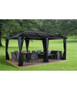 Sojag Pavillon Meridien 12x16, Ca. B485/H270/T365 Cm -Garten im Freien 6752737 WE MO 001 PavillionMeridien