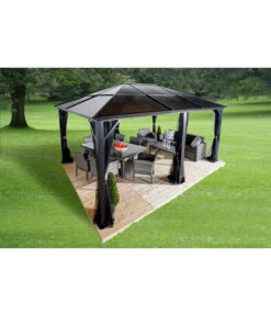 Sojag Pavillon Meridien 12x16, Ca. B485/H270/T365 Cm -Garten im Freien 6752737 WE MO 002 PavillionMeridien