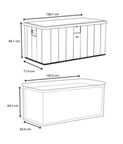 Lifetime Kissenbox Harmony, 570 L -Garten im Freien 6752968 WE FS 004 Kissenbox570LSand