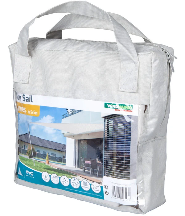 Windhager Sonnensegel Cannes, Dreieckig, Ca. B500/T500 Cm 4 Windhager Sonnensegel Cannes, Dreieckig, Ca. B500/T500 Cm – Bild 2