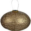 Lumiz Solar-Lampion Oval Ikat, Ca. Ø40/H27 Cm -Garten im Freien 6814446 WE FS 001 Solarleuchte