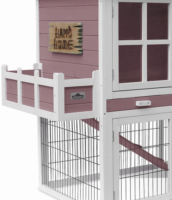 Dehner Nagerheim Happy Home Palazzo, Rotbraun, Ca. B145/H121/T72 Cm 8 Dehner Nagerheim Happy Home Palazzo, Rotbraun, Ca. B145/H121/T72 Cm – Bild 6