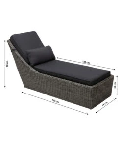 Dehner Sunlounger Toska, Ca. B64/H80/T180 Cm 17 Dehner Sunlounger Toska, Ca. B64/H80/T180 Cm -Garten im Freien 6875744 WE BG 001 LiegeToskaNeu