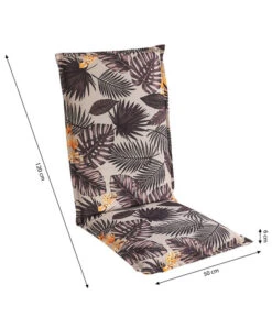 Dehner Hochlehnerpolster Bormio, Ca. B120/H6/T50 Cm -Garten im Freien 6880082 WE BG 001 PolsterBormioHL