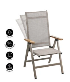 Dehner Klappsessel Cleveland, Hellbraun 12 Dehner Klappsessel Cleveland, Hellbraun -Garten im Freien 6894109 WE IG 001 KlappsesselClevelandHBNEU