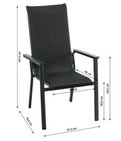 Dehner Stapelstuhl Cleveland, Dunkelgrau 14 Dehner Stapelstuhl Cleveland, Dunkelgrau -Garten im Freien 6894133 WE BG 001 StapelstuhlClevelandNeu