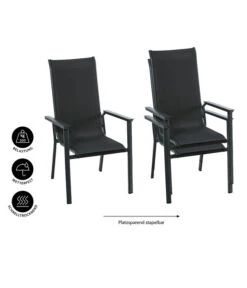 Dehner Stapelstuhl Cleveland, Dunkelgrau 13 Dehner Stapelstuhl Cleveland, Dunkelgrau -Garten im Freien 6894133 WE IG 001 DehnerStapelstuhlCleveland