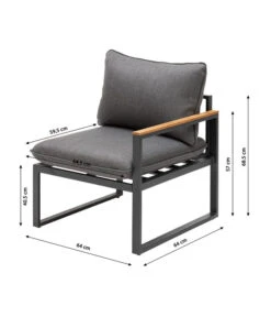 Dehner Balkonset Padua, 5-teilig -Garten im Freien 6894174 WE BG 001 BalkongruppePadua